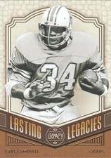 2020 Panini Legacy Lasting Legacies #13 Earl Campbell 