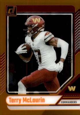 2024 Panini Donruss Clearly Orange Terry McLaurin  #50/199