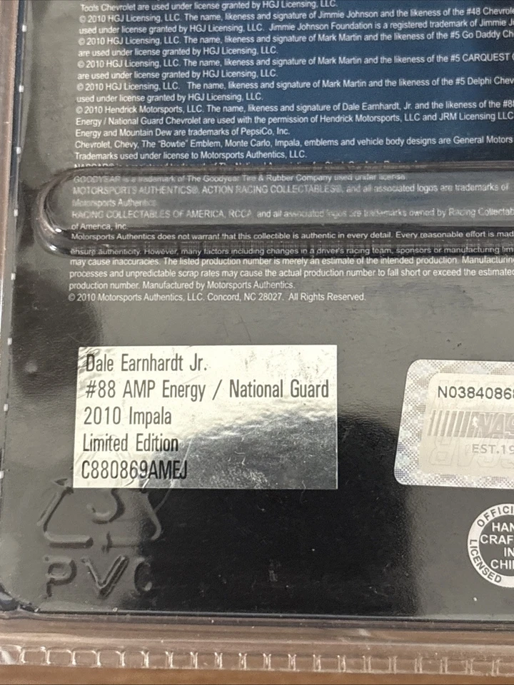Camión monstruo energético Dale Earnhardt Jr. #88 AMP 2010 1/64 NASCAR acción diecast Foto 3 de 3