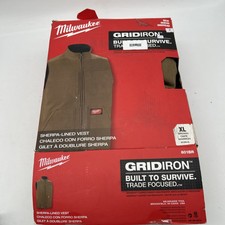 Milwaukee Mens X-Large Brown Heavy-Duty Sherp...