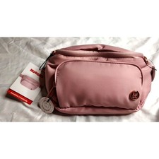 Nuevo con etiquetas Paquete de Cintura de Pañales Huggies Sunshine, Bolso de Pañales Bandolera Rosa Almohadilla Cambiadora