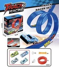 DIY Assembled Aluminum Alloy Racing Car, Gravity-Powered Inertial Sliding Track