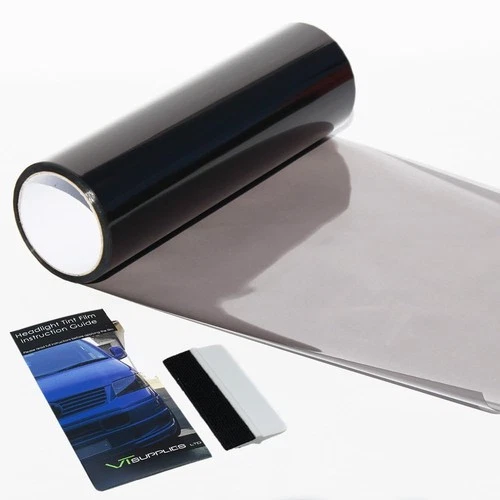 VT Supplies 30 x 200cm Light Smoke Tint Film For Headlights Tail light Car +