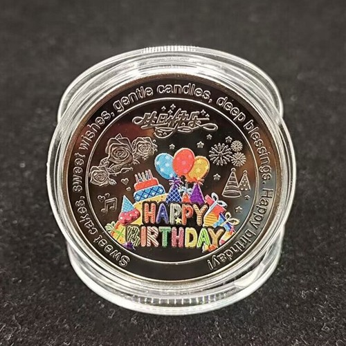 1pc Collection Coin Lucky Happy Birthday Gedenkmünzen Geburtstagsgeschenk _cn - Bild 5 von 14