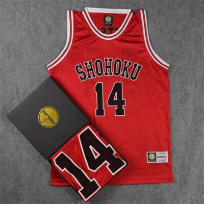 スラムダンク slamdunk ユニフォーム 11枚セット バスケットボール SLAM DUNK No.14 Mitsui Hisashi Basketball Vest SHOHOKU Training T