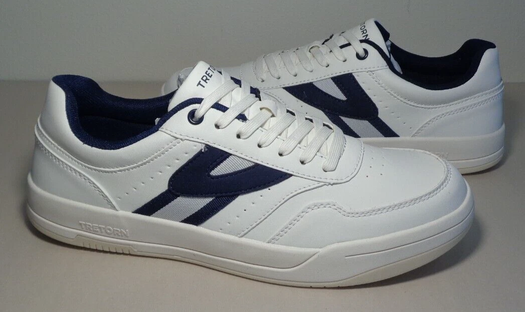 Tretorn / Size 10.5 M / DENNIS / White / Navy / Sneakers / New Men's Shoes