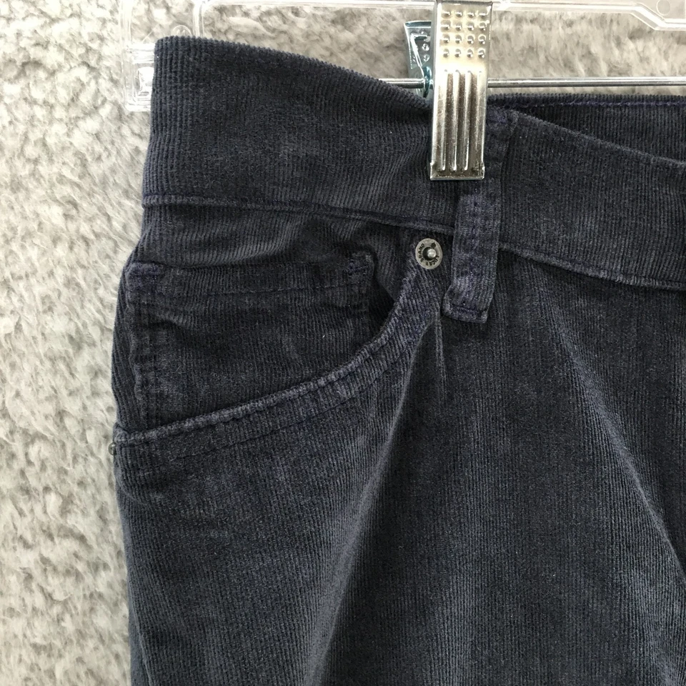 Pantalones de pana Lucky Brand para mujer talla 28x27 azul marino cintura baja Foto 3 de 4