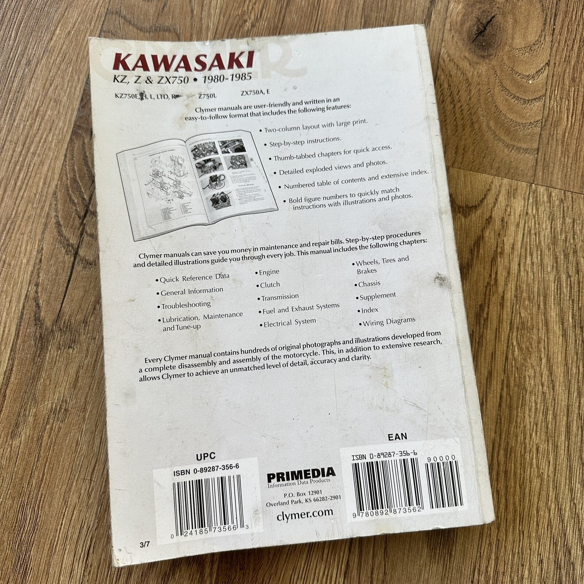 Clymer Service Repair Manual 1980-1985 Kawasaki KZ Z ZX750 | eBay