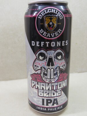 Craft BEER Empty Can ~ BELCHING BEAVER Deftones Phantom Bride IPA ~ Oceanside CA