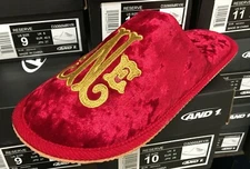 Sale! AND 1 Reserve Slipper  Men's Slipper  Red/Gold Velour  D3066MRYR  O