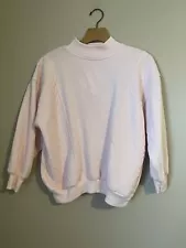 Vintage Ladies GITANO Pink Sweatshirt Top Medium Petite