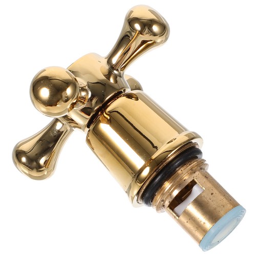 Gold Bath Tap Cross Head Replacement Heads Handles Faucet Knob - Picture 12 of 12