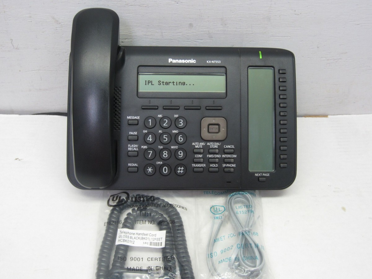 Panasonic KX-NT553-B 24Button Black IP Backlit Display