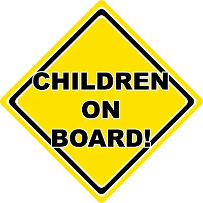 CAR SIGNS DIRECT Kinder an Bord Auto Sicherheit Warnschild