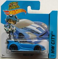 Hot Wheels Quick N Sik Blau Neu/Ovp Auto Sports Car Sportwagen Mattel Hw Blue