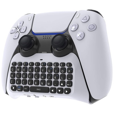 Wireless Controller Tastatur für PS5 Tragbar Gamepad Chatpad 3.5MM Audio Jack