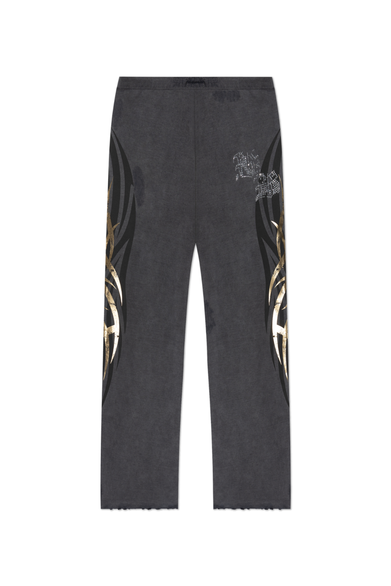 BALENCIAGA Tacky $1550 Men's Faded Black Flared Sweatpants