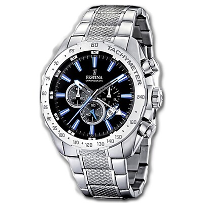 Festina Chronograph Edelstahl Herren Festina Herren Uhr F16488/3