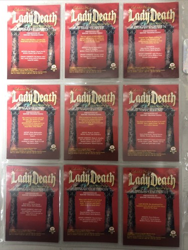 Lady Death Chromium Cards (1994) 1-90Complete Set + Romen Of Chaos 91-99 - Picture 19 of 23