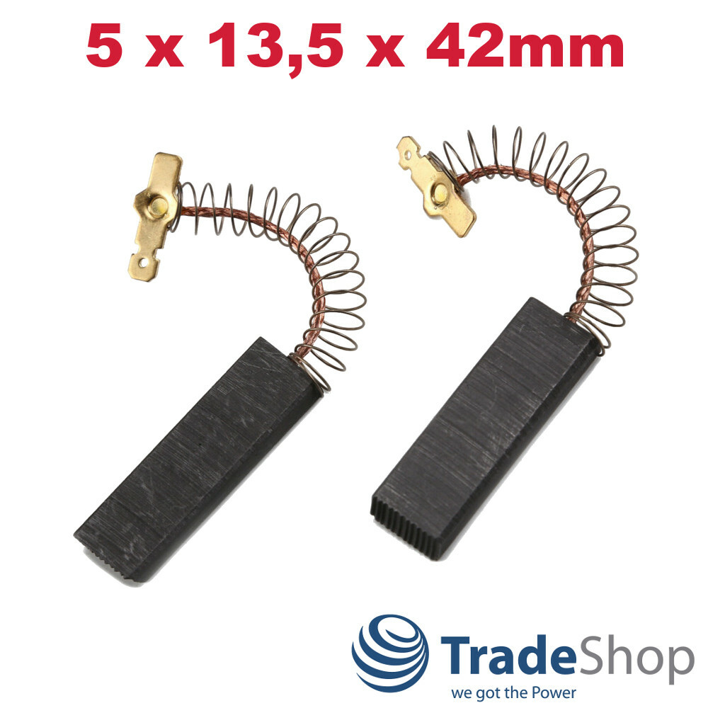 2x Motorkohlen Für Waschmaschinen - Ersatz Für Bosch, Siemens, Constructa