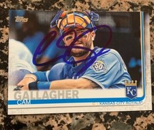 CAM GALLAGHER Signed 2019 Topps Series 2 Baseball Card Kansas City ROYALS AUTO