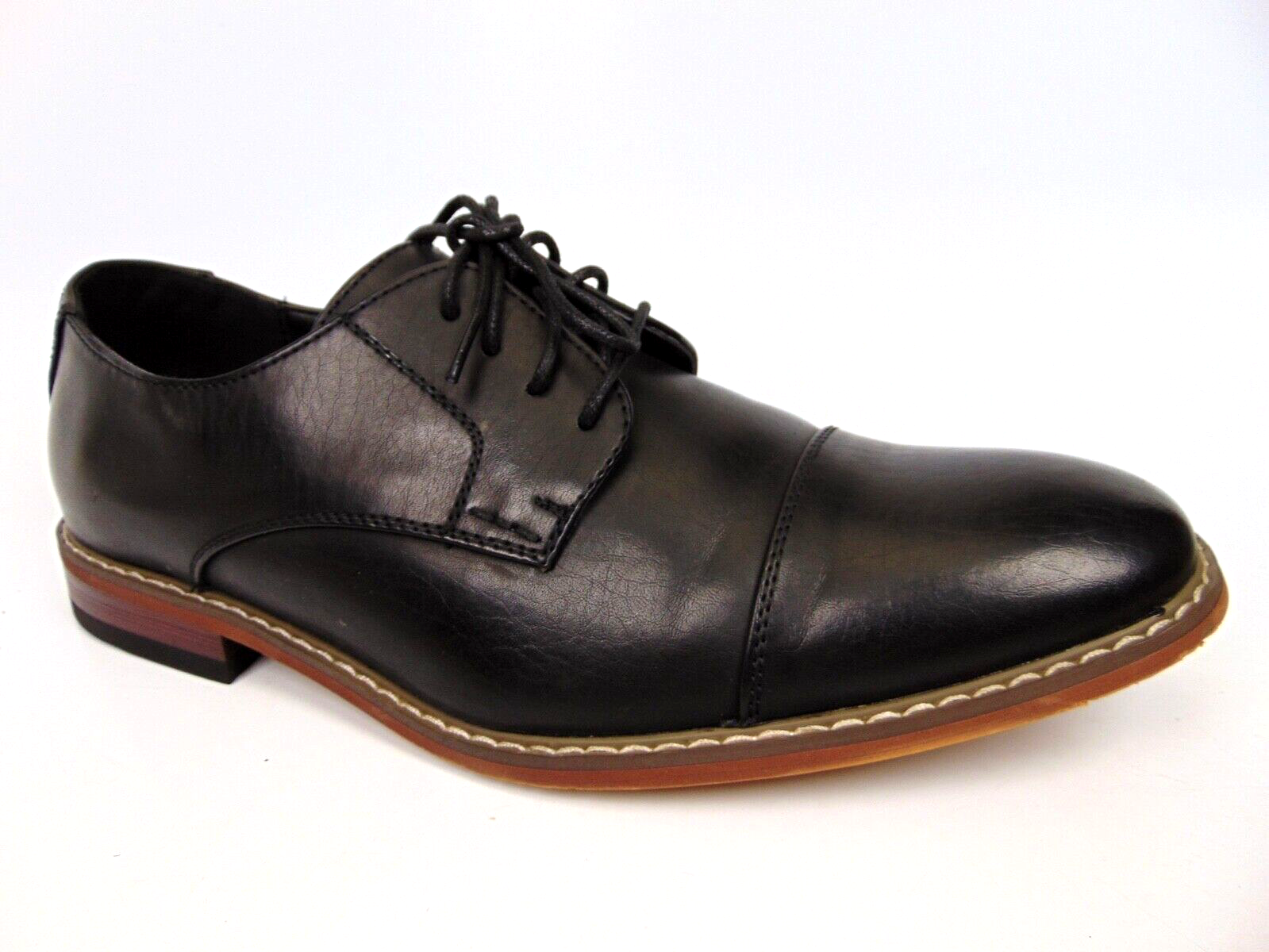 SAOLA Vostey BMY636 Scarpe eleganti casual Oxford da uomo punta a cappuccio formale taglia 10 0 M nere