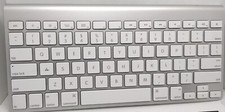 GENUINE Apple A1314 Wireless Bluetooth Keyboard Computer White/Gray iPad Slim