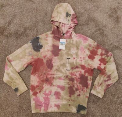 Men's Nike Sportswear Tie Dye Pullover Hoodie DJ0488-638 Size Medium $80 