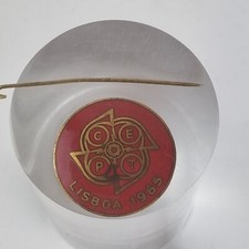 Vintage Horse Showjumping Brass & Enamel Stick Pin " C.E.P.T. Lisboa 1965"