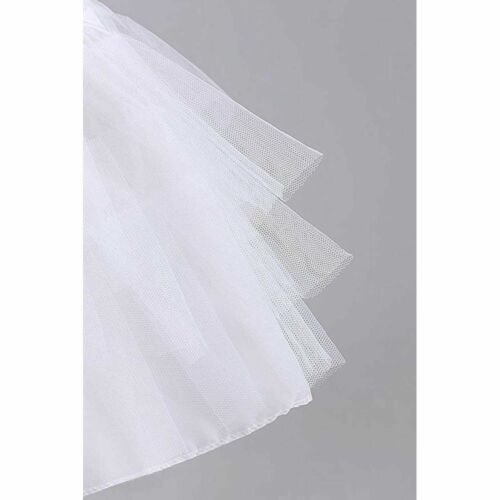 Flower Girls Hoopless Petticoat Underskirt with 3 Layers, Kids Crinoline Skirt - Picture 3 of 12