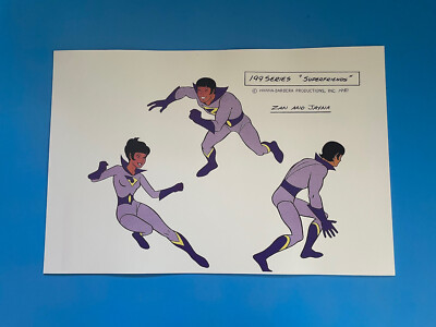 DC COMICS THE SUPER-FRIENDS WONDER TWINS ZAN AND JAYNA POSTER PIN UP NEW.