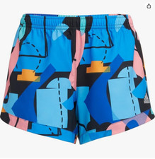 Girls Size L - Adidas Running Shorts Multi ColorDrawstring  Elastic Waist