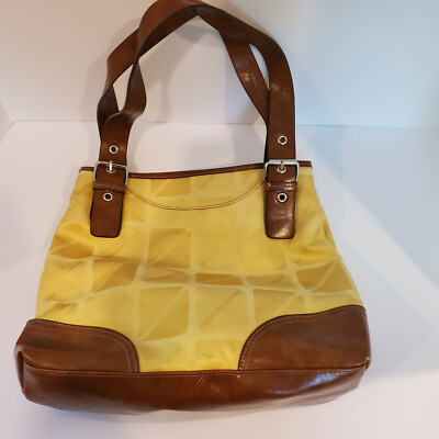 Nine West Satin fabric Mono logo handbag FREE SHIPPING