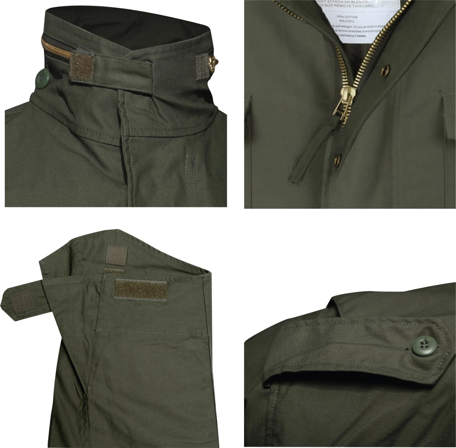 Camo M-65 Field Coat Camouflage Army M65 Tactical Uniform Military Jacket M1965 image 3
