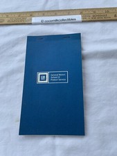 Vintage 1970's General Motors GM Note Pad School of Product Service Car Auto
