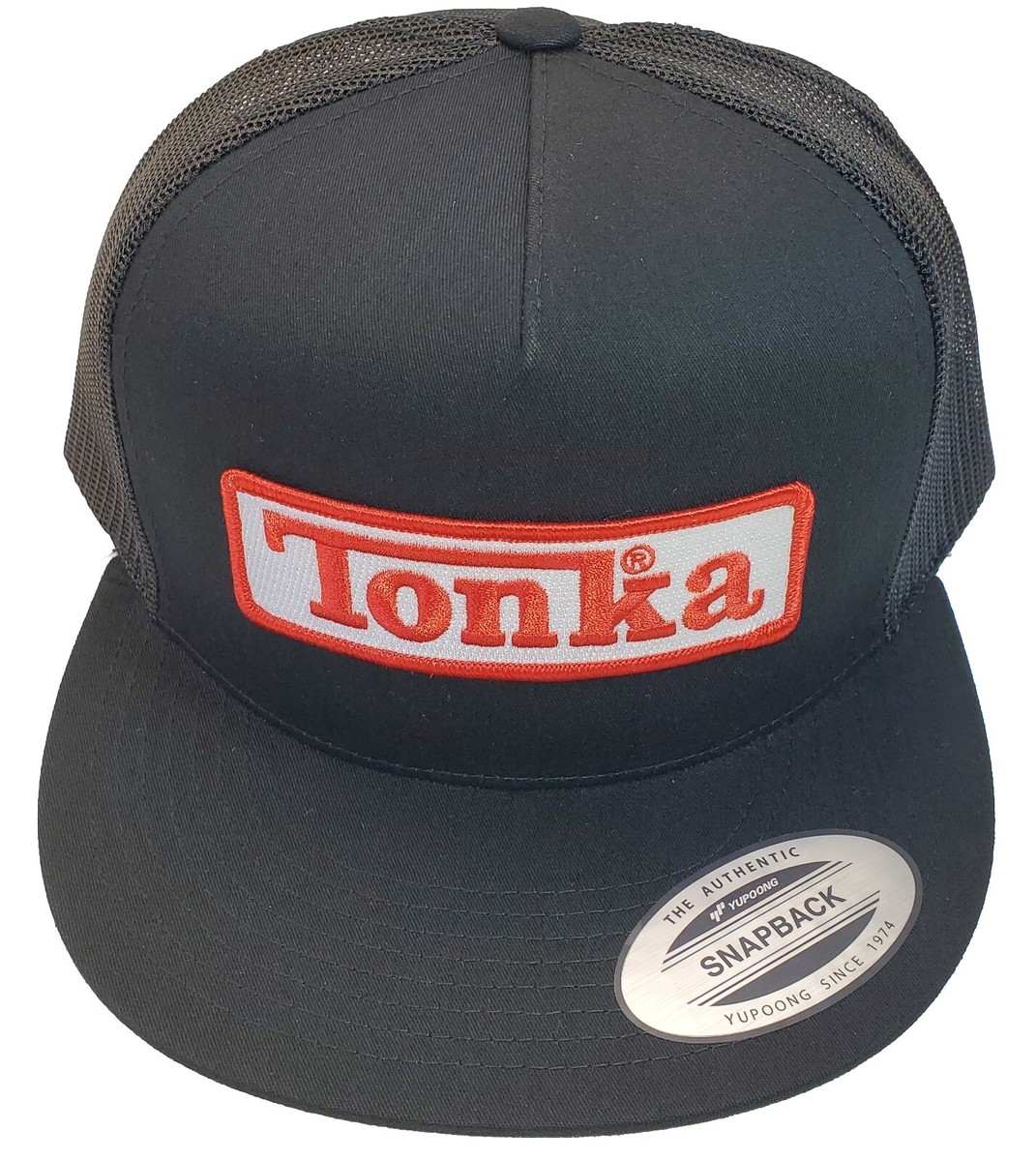 Tonka Patch Yupoong Trucker Hat / YP Classics 6006 Black/Black | eBay