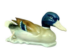 A1110 Metzler & Ortloff Ilmenau,Vogel Figur, Stockente, Mod.-Nr.7716, Länge 20cm