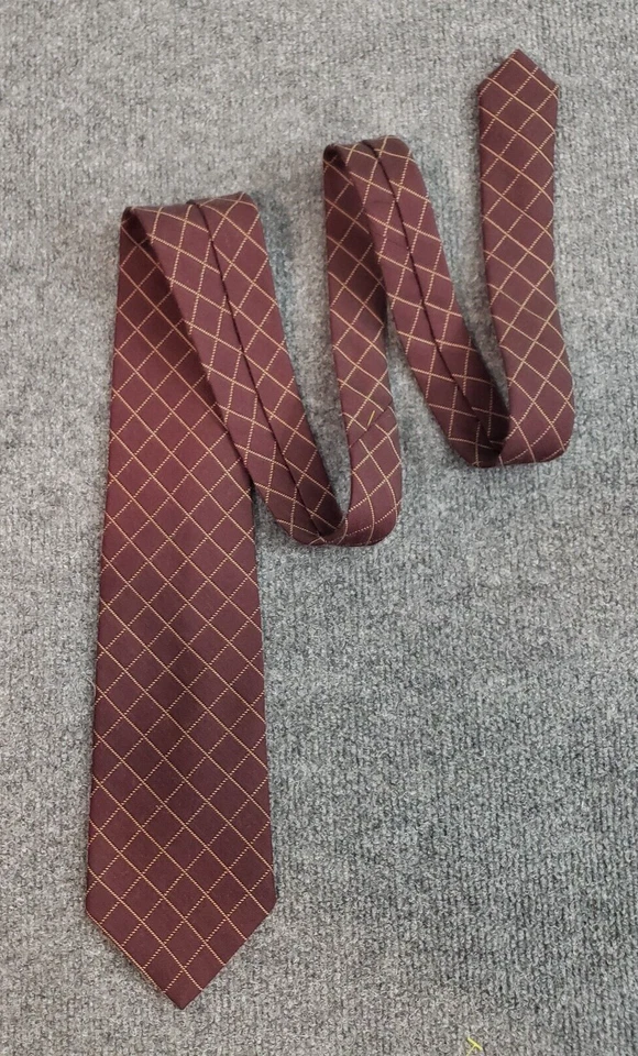 Brooks Brothers Fabricantes Corbata Rejilla Patrón Lana Seda Mezcla 58 1/2 x 4 Foto 2 de 4