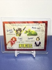 2025 Invincible Shrinking Rae, Atom Eve, Dupli-Kate, Monster Girl /23 Red Auto