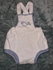 Vintage Carters Baby Cotton Terrycloth Sunsuit Beach Romper Cotton Sz. 1 Yr