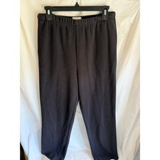 Drapers  Damons Womens Black Knit Pull On Elastic Waist Pants Size M Medium