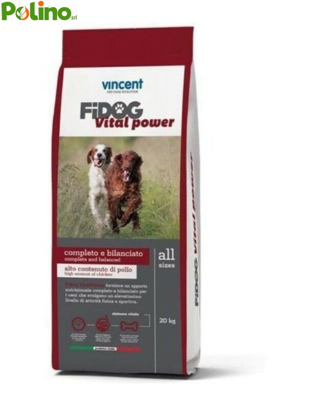 Fidog Vital Power 20kg | Crocchette Professionali Cani da Caccia