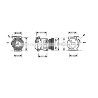 Kompressor Klimaanlage FüR Fiat Palio Weekend 1.2 Bj.01-04
