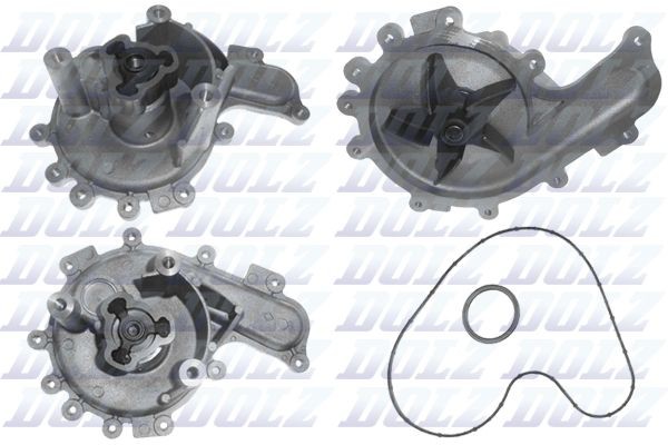 Dolz Wasserpumpe F214 FüR CitroËN Passend FüR Fiat Ford Peugeot-image