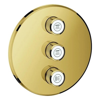 GROHE 3-fach UP-Ventil Grohtherm Smart Control 29122 FMS rund cool sunrise