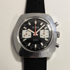 Orologio Lanco Cronografo Vintage Manuale Rally 39mm Valjoux 7733 Funziona