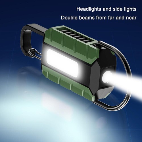 Portable Plastic Lamp with Dual Light Source Keychain - Multifunctional and New - Picture 12 of 22