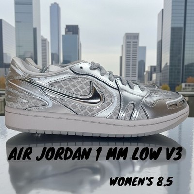 Nike Jordan 1 Low Method of Make V3 Metallic Silver HQ2186-002 Womens SZ 8.5 NEW