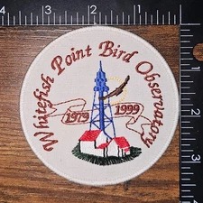 Whitefish Point Bird Observatory 1979 1999 Lighthouse Travel Souvenir Patch