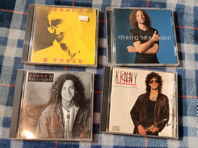 KENNY G 4 CD Lot G Force The Moment Breathless Silhouette Smooth Jazz Set